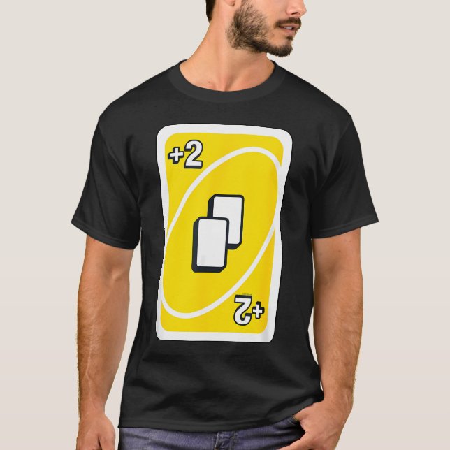 Uno - Gelb Ziehen T-Shirt (Vorderseite)