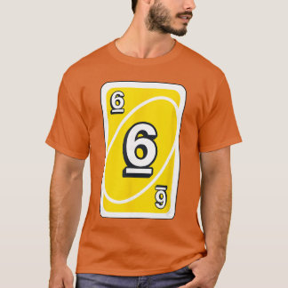 UNO Halloween Gelb 6 Karte T-Shirt