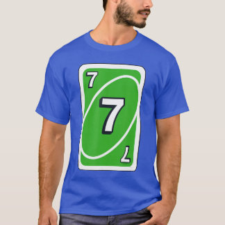 UNO Halloween Grün 7 Karte T-Shirt