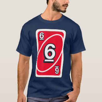 UNO Halloween Rot 6 Karte T-Shirt