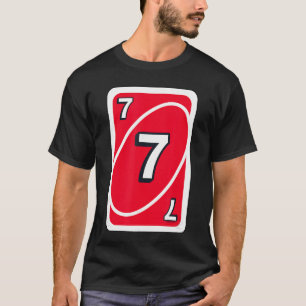 UNO Halloween rote 7 Karte T-Shirt