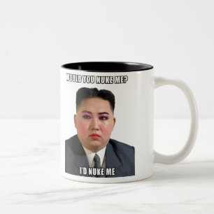 UNO Kim-Jong greift mich Meme Tasse mit Kernwaffen