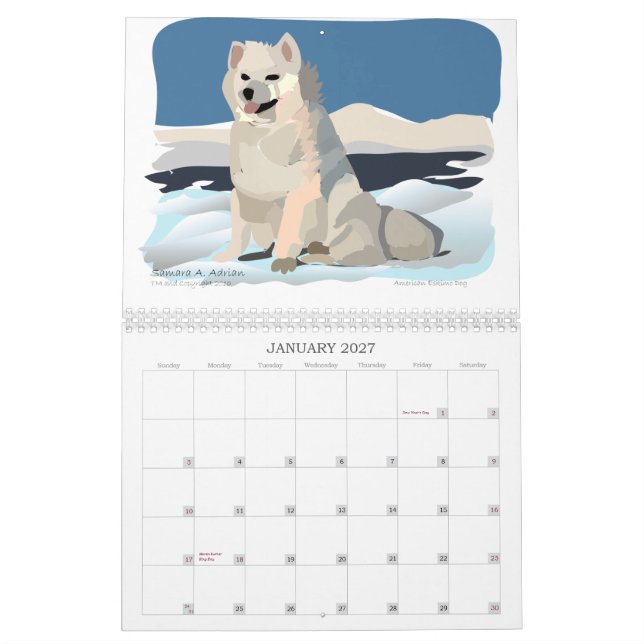UNO kleines Blanc - ein Kalender für (Jan 2027)