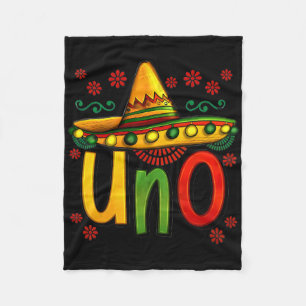 Uno Mein erster mexikanischer Geburtstag Cinco De Fleecedecke