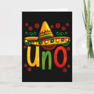 Uno Mein erster mexikanischer Geburtstag Cinco De Karte