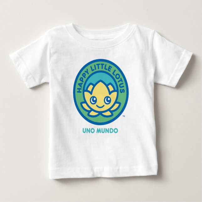 UNO MUNDO Baby T - Shirt, Happy Little Lotus HLL_0 Baby T-shirt (Vorderseite)