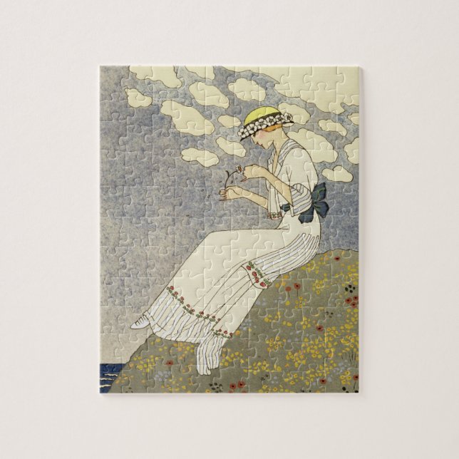 UNO Peu…, Entwurf für ein Landkleid durch Paquin, Puzzle (Vertikal)