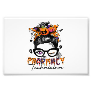 Unordentliche-Bun-Apothekenhelfer-Halloween-Party Fotodruck