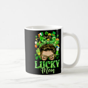 Unordentliche Dutt-Frisur glückliche Mutter Shamro Kaffeetasse