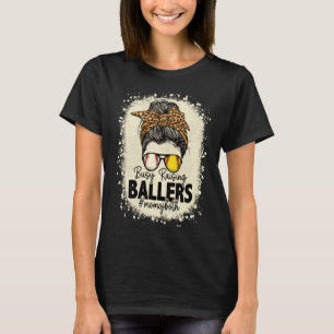 Unordentliche Dutt-Mutter von beiden Baseball Soft T-Shirt