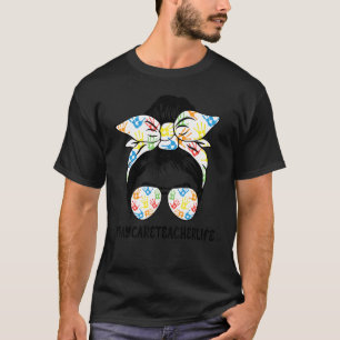 Unordentliche Frisur Tagesmutter Leben 1. Schultag T-Shirt