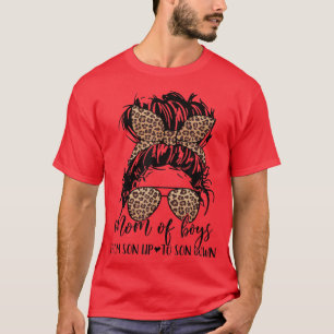 Unordentliche Mutter von Jungen, von Sohn zu Sohn T-Shirt