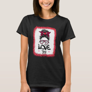 Unordentlicher Bun Ein Geliebter Gigi Mutter Mama T-Shirt
