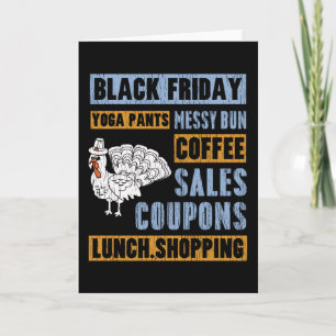 Unordentlicher Dutt Black Friday Erntedankfest Yog Karte