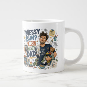 Unordentlicher Dutt Jumbo-Tasse