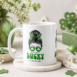 Unordentlicher Dutt Lucky One 1. Geburtstag Mädche Kaffeetasse