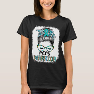 Unordentlicher Dutt PCOS Kriegerin T-Shirt