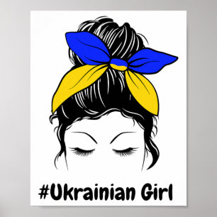 Unordentlicher Dutt Ukraine Ukrainisches Mädchen # Poster