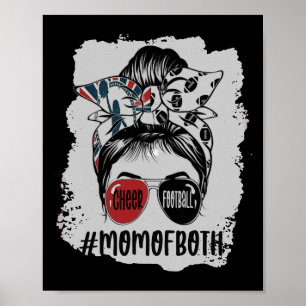 Unordentlicher Haarknoten Jubel Fuß Jubel Mutter v Poster