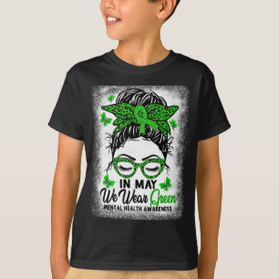 Unordentlicher Knoten Im Mai Tragen Wir Grün Psych T-Shirt