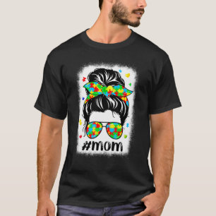 Unordentliches Dutt-Bandana-Mama Unterstützende Fr T-Shirt