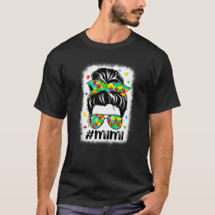 Unordentliches Dutt-Bandana Mimi Unterstützende Fr T-Shirt