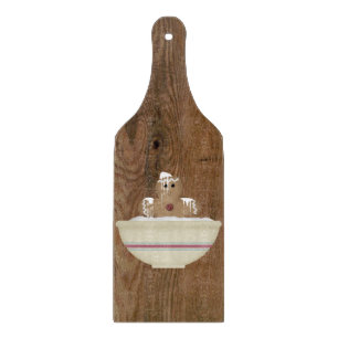 Unordentliches Lebkuchen-Mann-Glasschneiden-Brett Schneidebrett