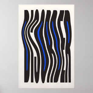 Unordnung Typografie Druck Moderne Bauhaus Optisch Poster