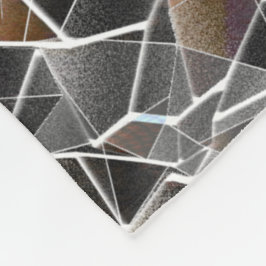 Unordnung von grobem Lachs und grauem Mosaik Fleecedecke
