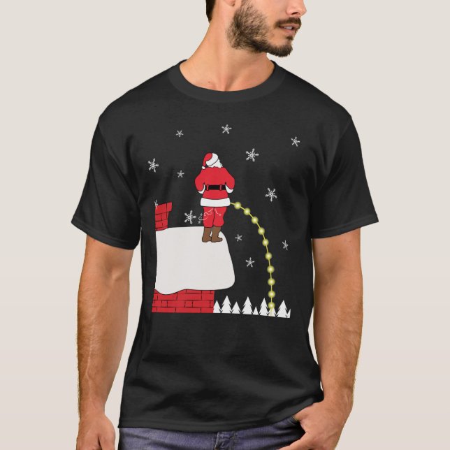 Unpassender Weihnachtsmann Klassischer T - Shirt (Vorderseite)
