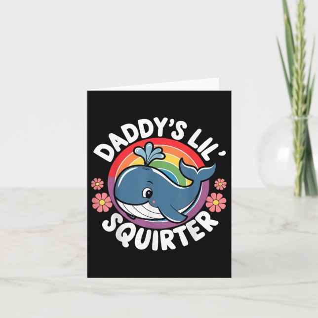 Unpassendes Funny Daddys Lil Squirter Embarring Karte (Vorderseite)