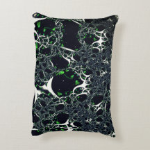 Unperfektes weißes Fraktal auf schwarzem Raum, ges