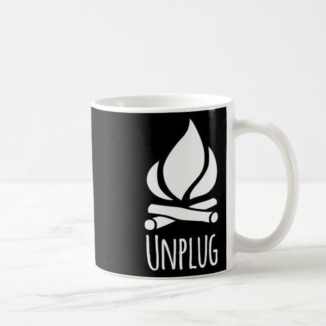Unplug Camp Camping-Feuerstelle Lagerfeuer Rustika Kaffeetasse (Rechts)