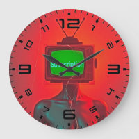 Unplug-Zeit – Retro-TV-Kopf-Uhr