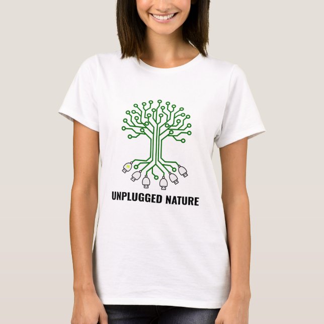 Unplugged Nature Circuit Tree USB T-Shirt (Vorderseite)