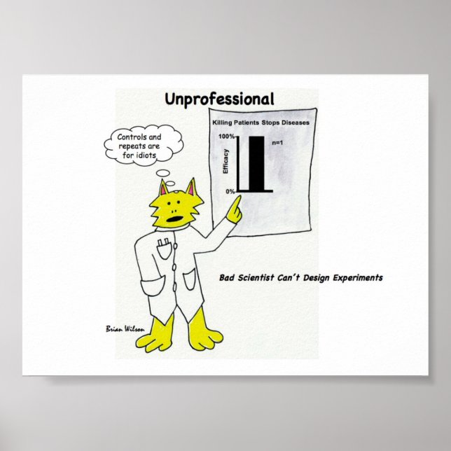 Unprofessionell: Bad Scientist Poster (Vorne)