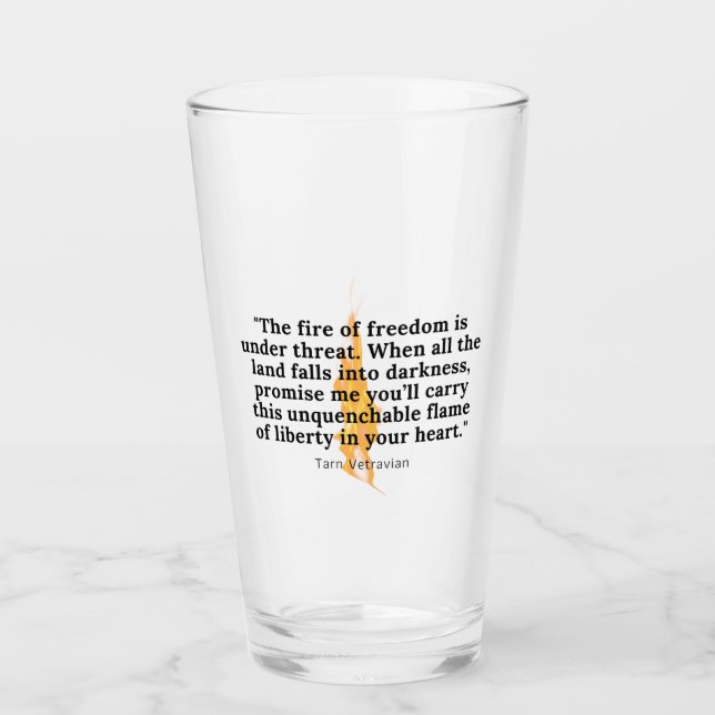 Unquenchable Flame - Glass Tumbler (Vorderseite)
