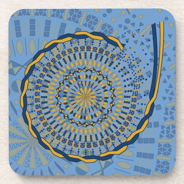 Unravel Square Untersetzer (Vorderseite)