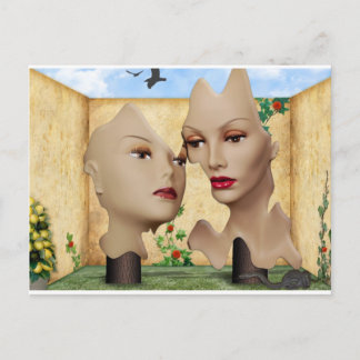 Unreal Garten 8 k. Postkarte