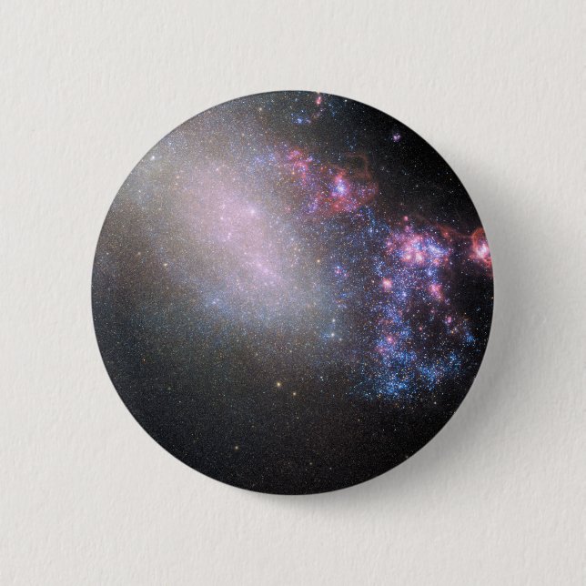 Unregelmäßige Galaxy Ngc 4485 Button (Vorderseite)