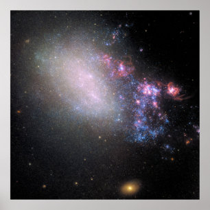 Unregelmäßige Galaxy Ngc 4485 Poster