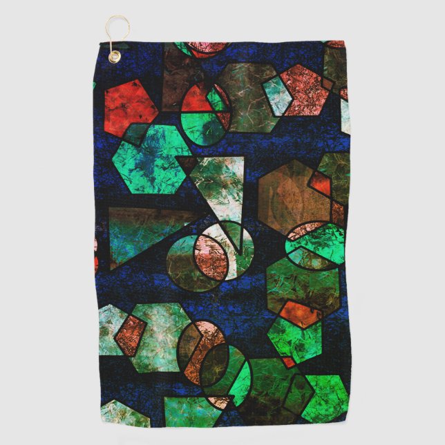 Unregelmäßige geometrische Formen mit deformierter Golfhandtuch (Vorderseite)