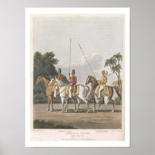 Unregelmäßige Kavallerie, Bengalische Armee 1817,  Poster