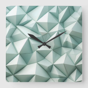 unregelmäßige Pyramiden Quadratische Wanduhr