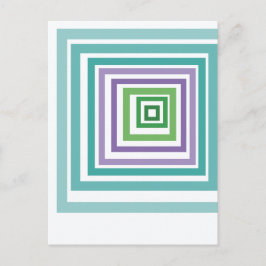 Unregelmäßige Quadrate  Postkarte