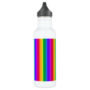 Unregelmäßige Regenbogenstreifen Edelstahlflasche