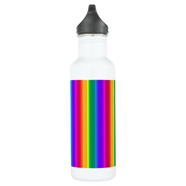 Unregelmäßige Regenbogenstreifen Edelstahlflasche (Rechts)