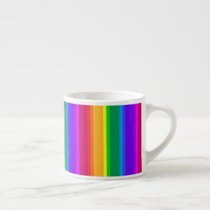 Unregelmäßige Regenbogenstreifen Espressotasse
