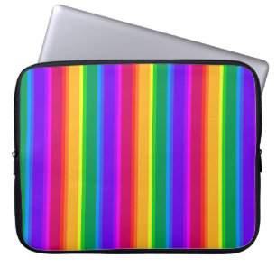 Unregelmäßige Regenbogenstreifen Laptopschutzhülle