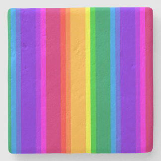 Unregelmäßige Regenbogenstreifen Steinuntersetzer